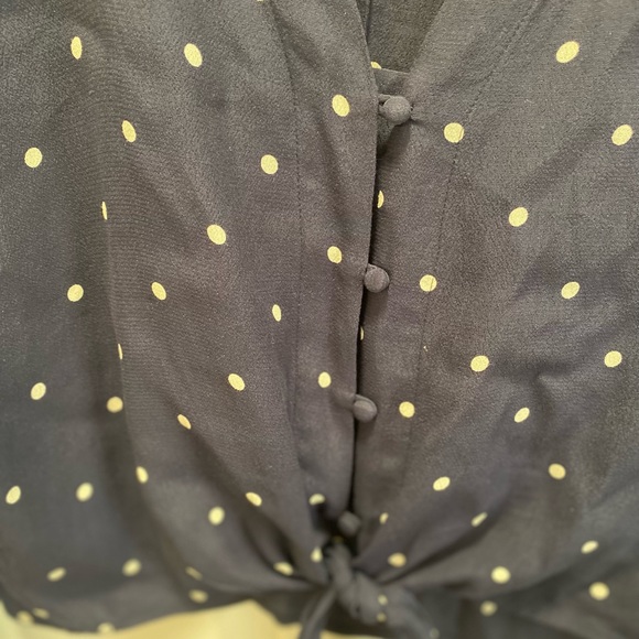 Rails polka dot tie front blouse - Picture 6 of 7